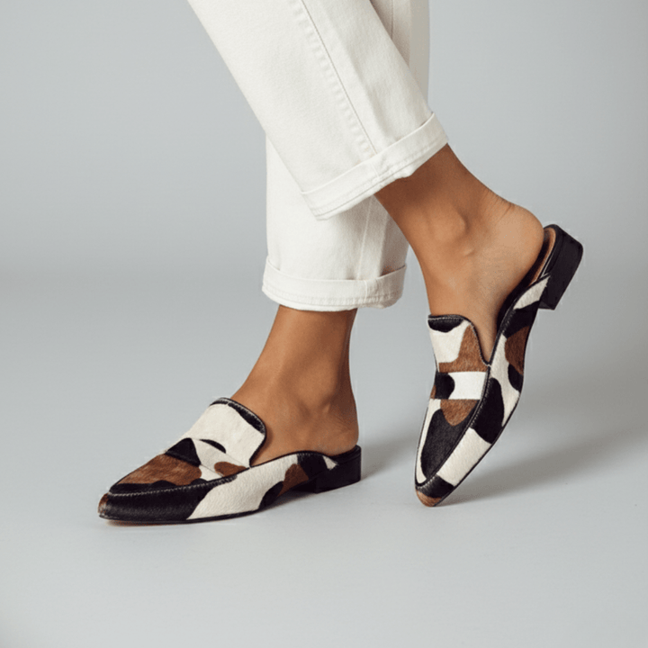 Regine | Damen Slip On Gemusterte Loafers