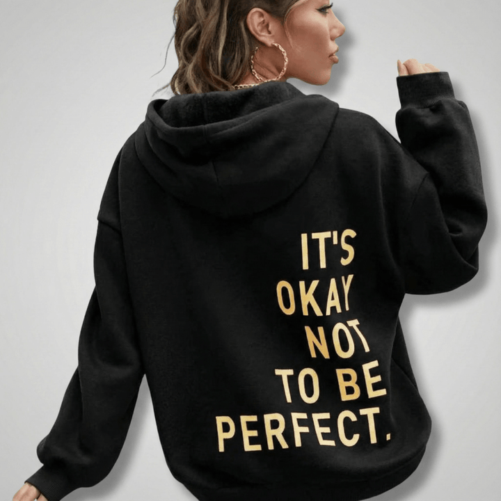 Helga | Damen Bedruckter Oversize Kapuzenpullover