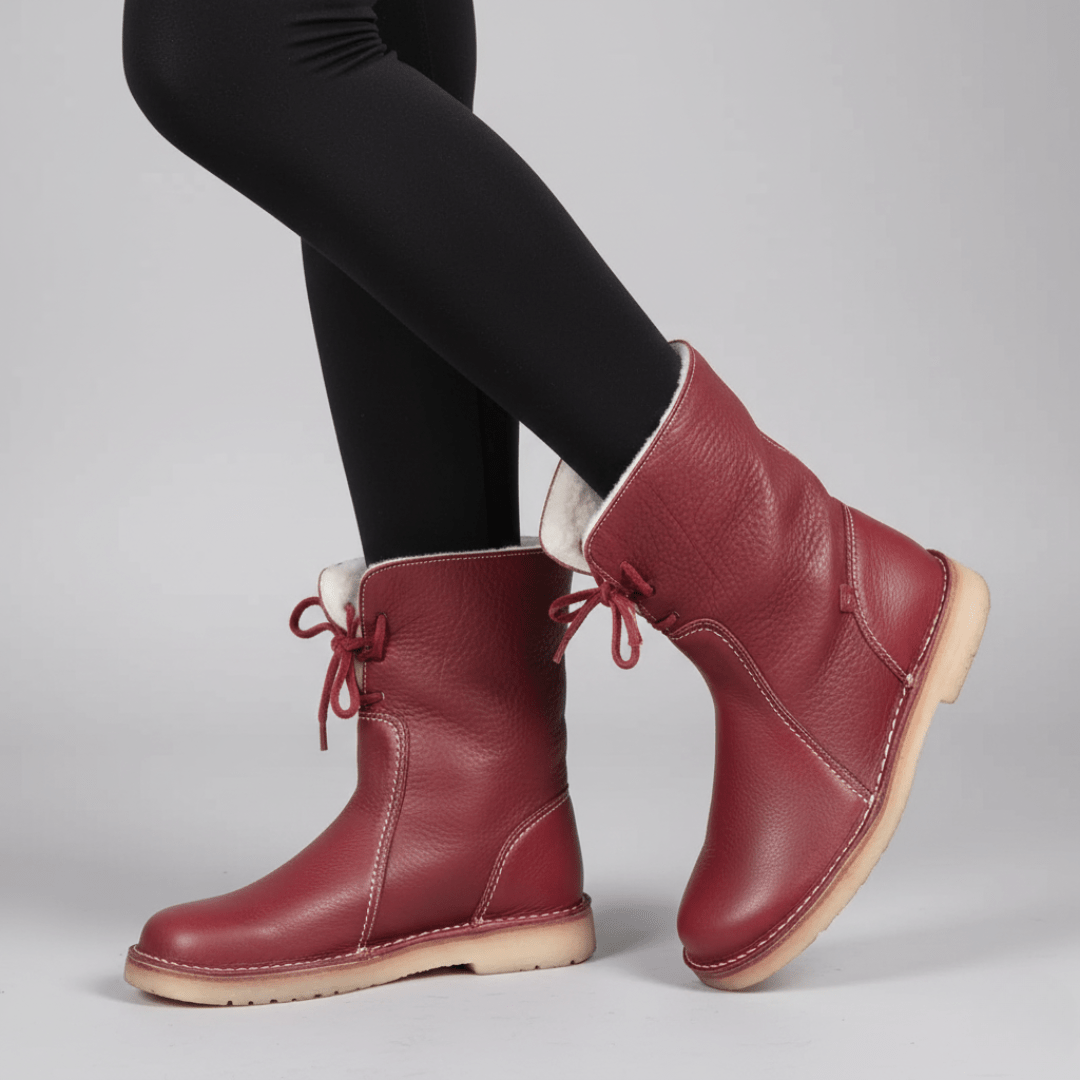 Carolin | Damen Faltbare Top Komfort Winter Stiefel