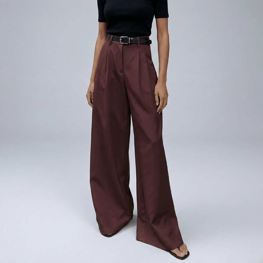 Doris | Damen High Waist Weite Hosen