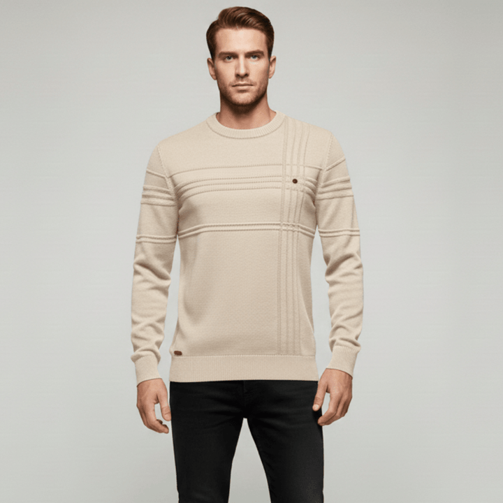 Bruno | Herren Premium Strukturierter Muster Sweater