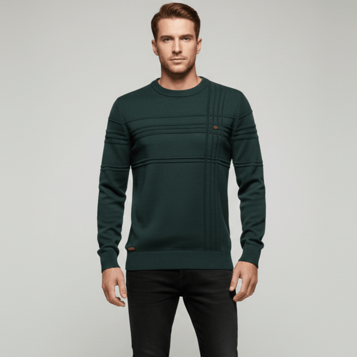 Bruno | Herren Premium Strukturierter Muster Sweater