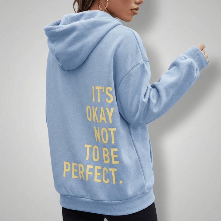 Helga | Damen Bedruckter Oversize Kapuzenpullover