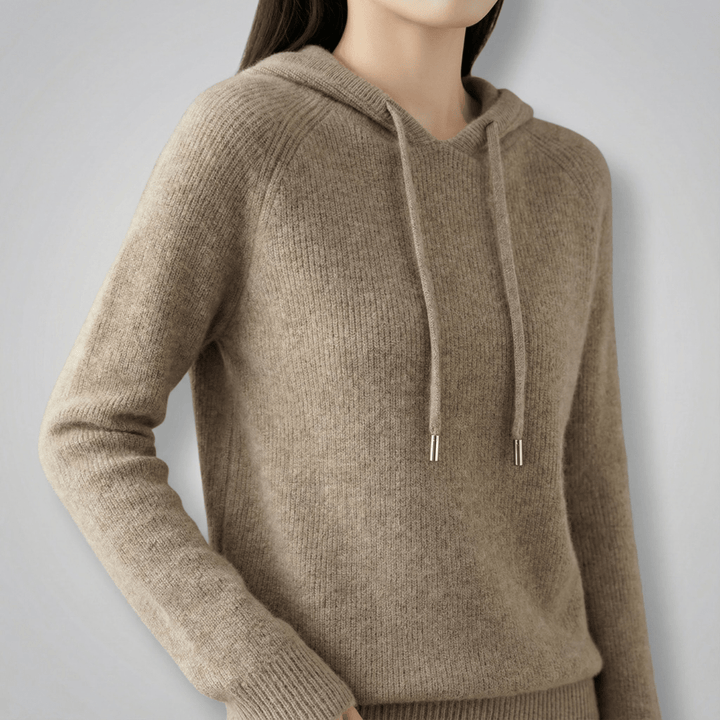 Veronika | Damen Strickkapuzenpullover in Relaxed Passform
