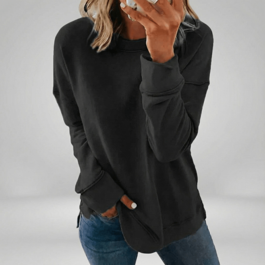 Ursula | Damen Lässiges Langarm Sweatshirt mit Relaxed Fit