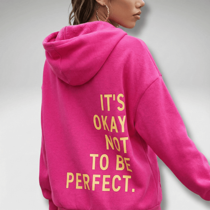 Helga | Damen Bedruckter Oversize Kapuzenpullover