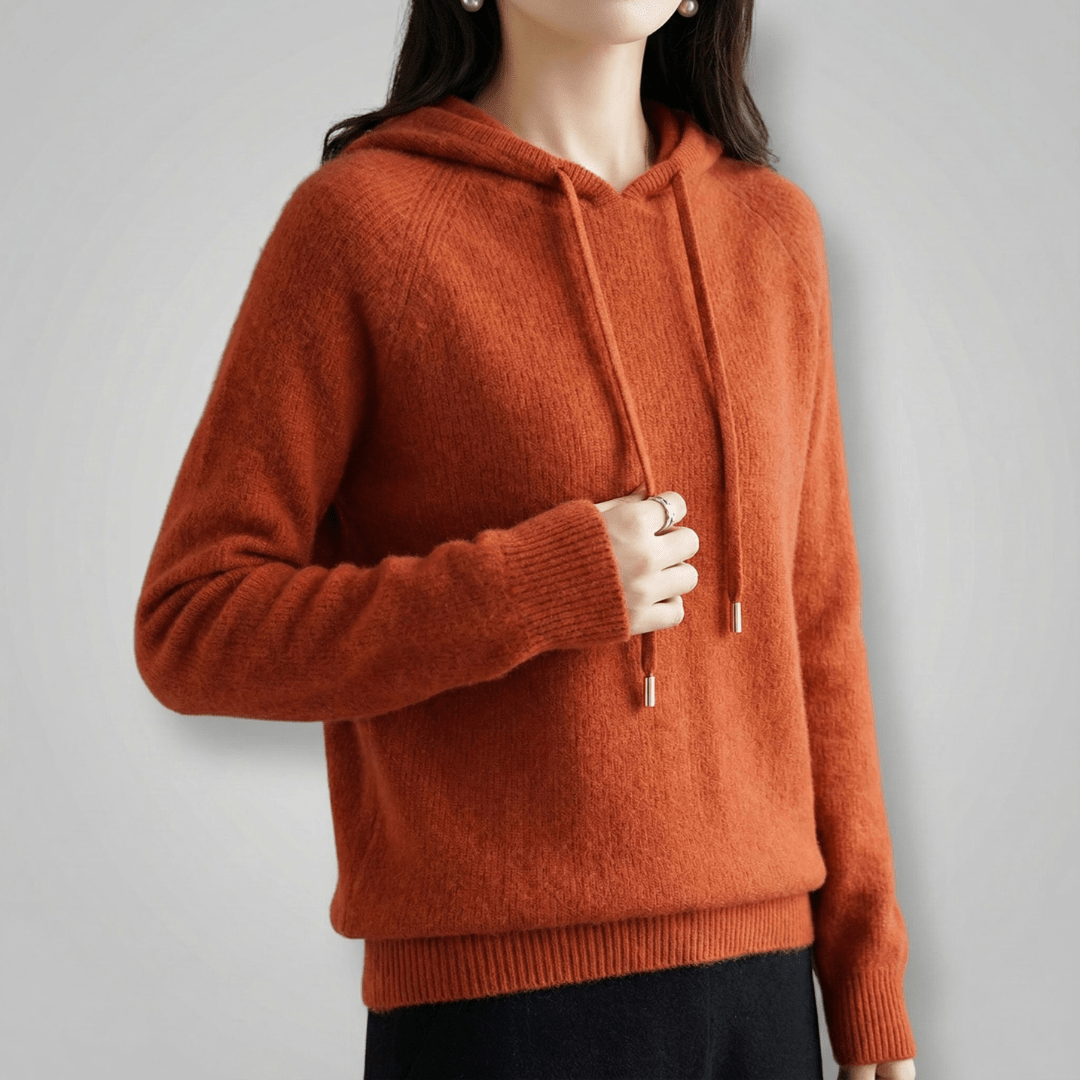 Veronika | Damen Strickkapuzenpullover in Relaxed Passform