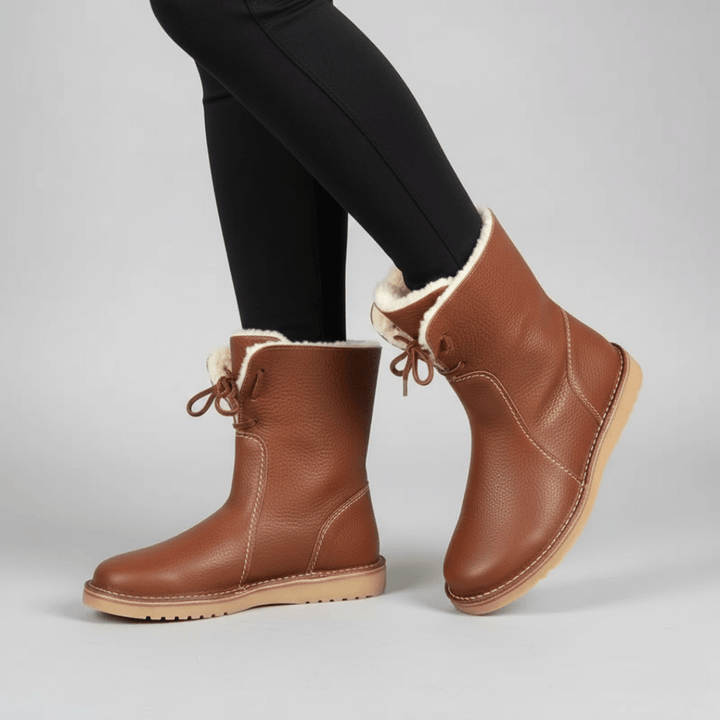 Carolin | Damen Faltbare Top Komfort Winter Stiefel