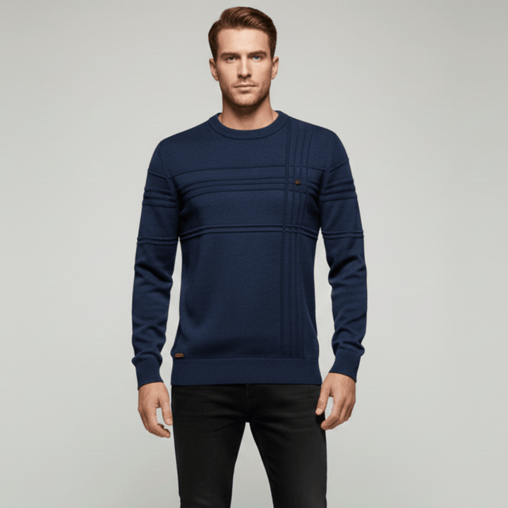 Bruno | Herren Premium Strukturierter Muster Sweater