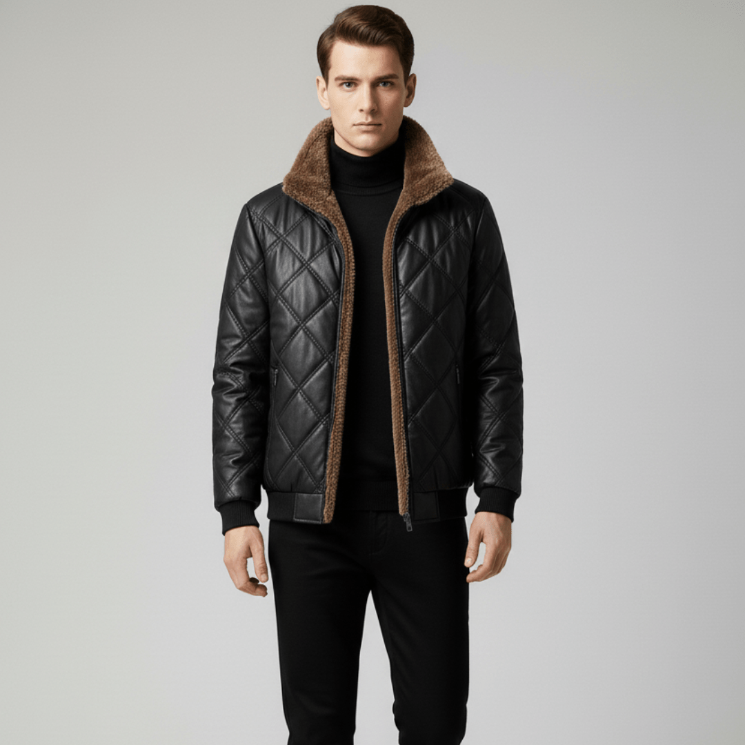 Benjamin | Herren Gesteppt Warmer Winter Jacke