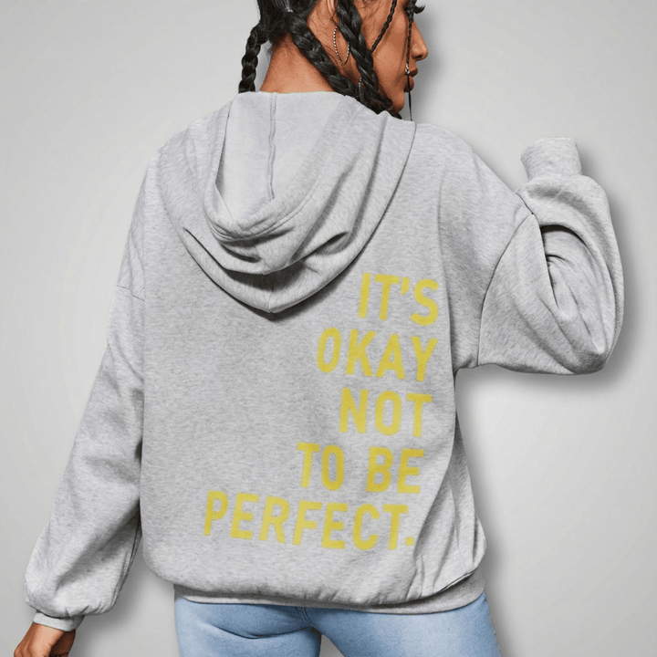 Helga | Damen Bedruckter Oversize Kapuzenpullover