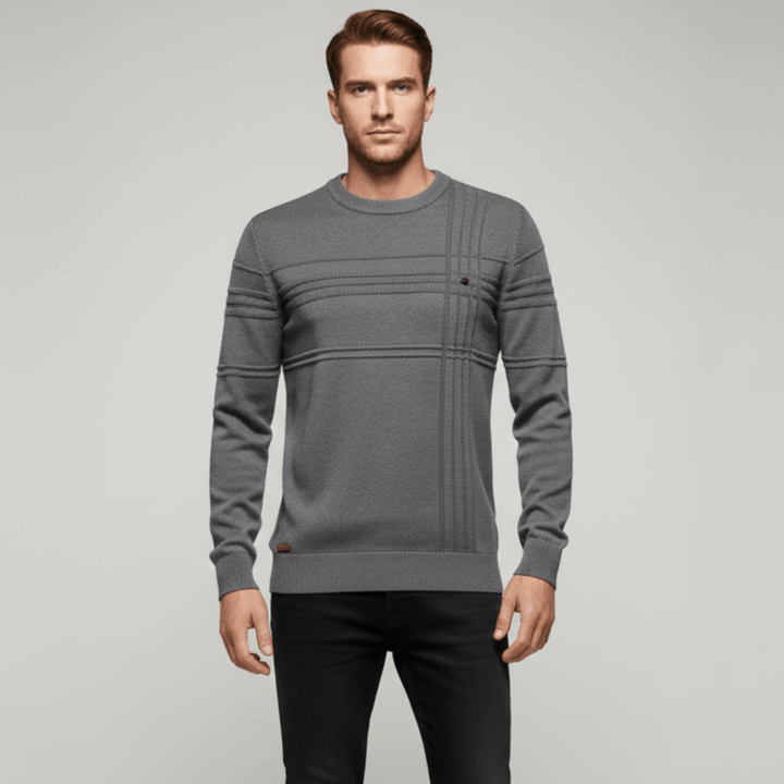 Bruno | Herren Premium Strukturierter Muster Sweater