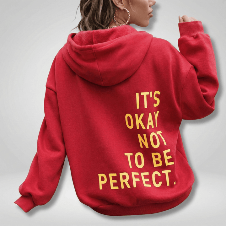 Helga | Damen Bedruckter Oversize Kapuzenpullover