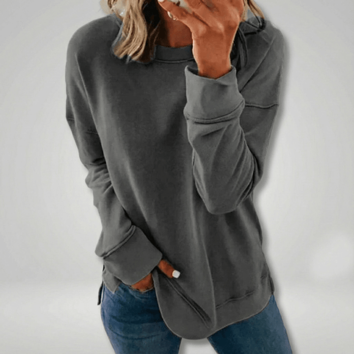 Ursula | Damen Lässiges Langarm Sweatshirt mit Relaxed Fit
