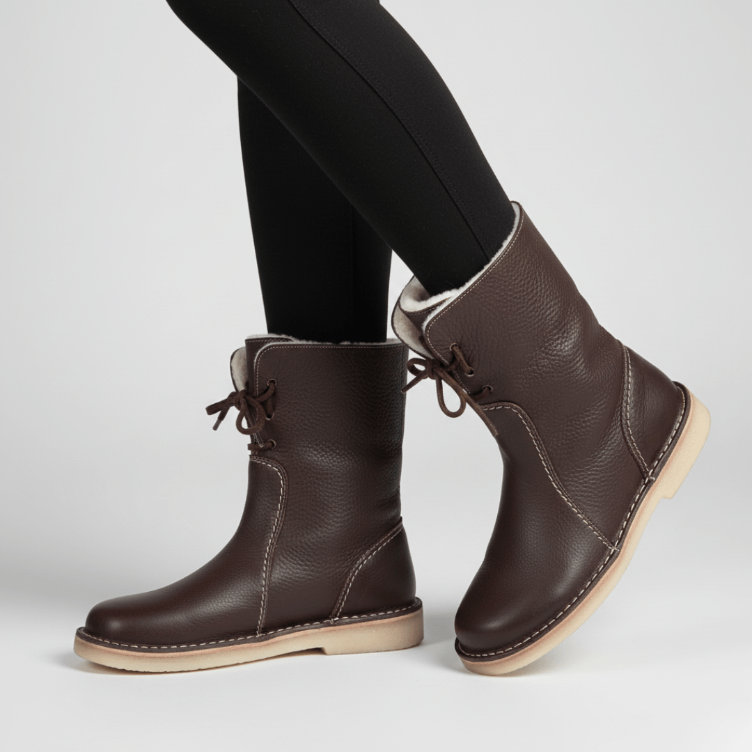 Carolin | Damen Faltbare Top Komfort Winter Stiefel