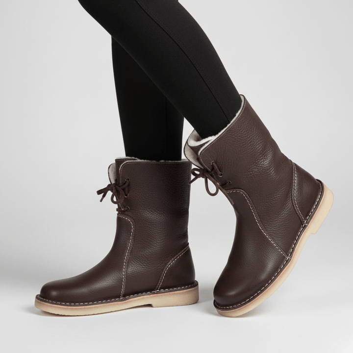 Carolin | Damen Faltbare Top Komfort Winter Stiefel