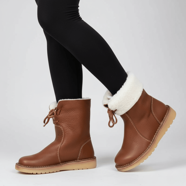 Carolin | Damen Faltbare Top Komfort Winter Stiefel