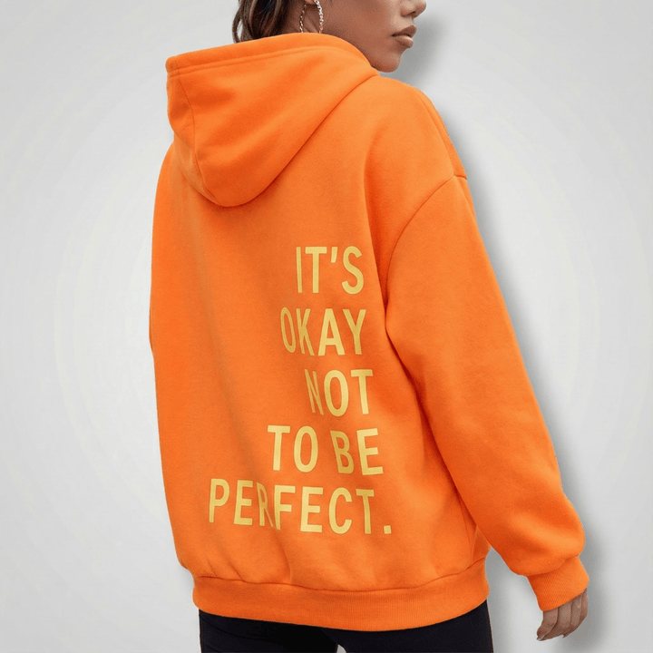 Helga | Damen Bedruckter Oversize Kapuzenpullover