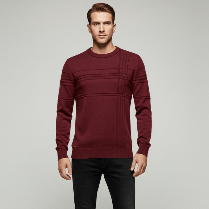 Bruno | Herren Premium Strukturierter Muster Sweater