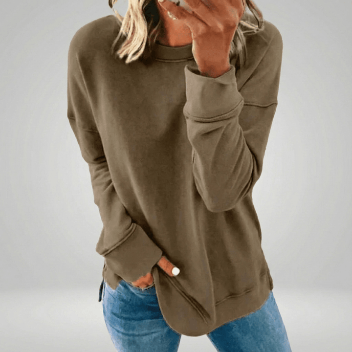 Ursula | Damen Lässiges Langarm Sweatshirt mit Relaxed Fit