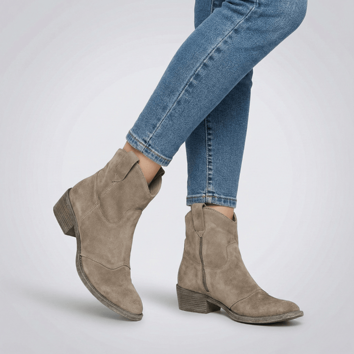 Annika | Damen Western Zum-Reinschlüpfen Knöchel Stiefel