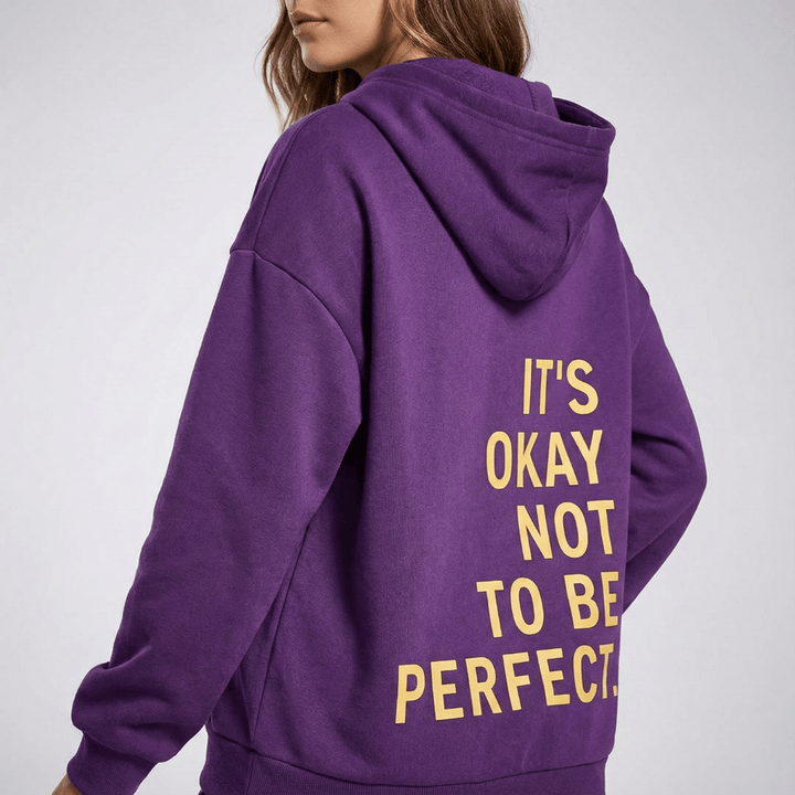 Helga | Damen Bedruckter Oversize Kapuzenpullover