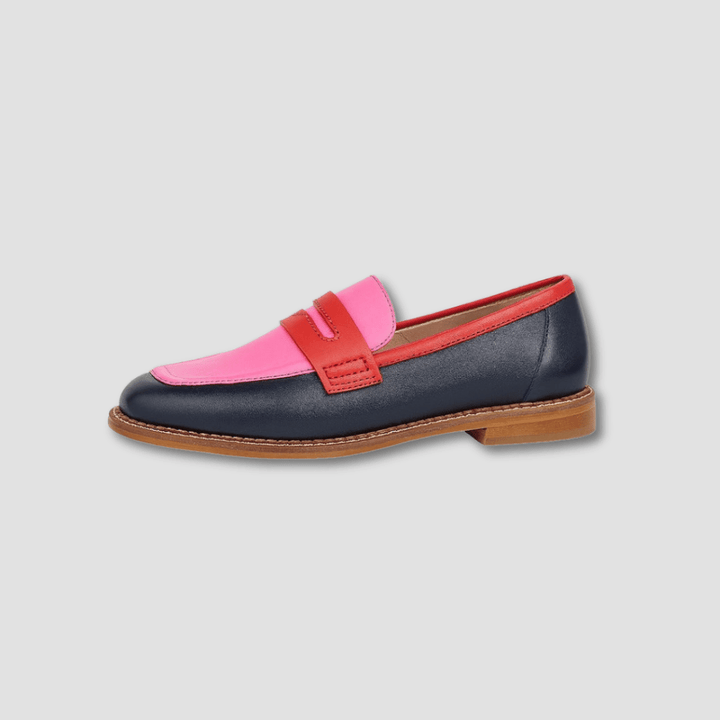 Katharina | Damen Modische Kontrast Stil Loafer