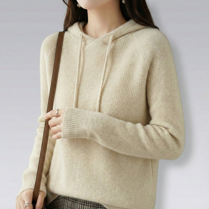 Veronika | Damen Strickkapuzenpullover in Relaxed Passform