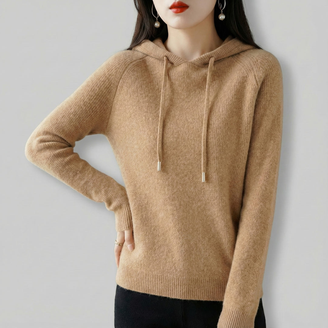 Veronika | Damen Strickkapuzenpullover in Relaxed Passform