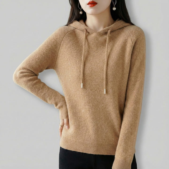 Veronika | Damen Strickkapuzenpullover in Relaxed Passform