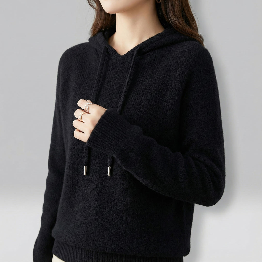 Veronika | Damen Strickkapuzenpullover in Relaxed Passform
