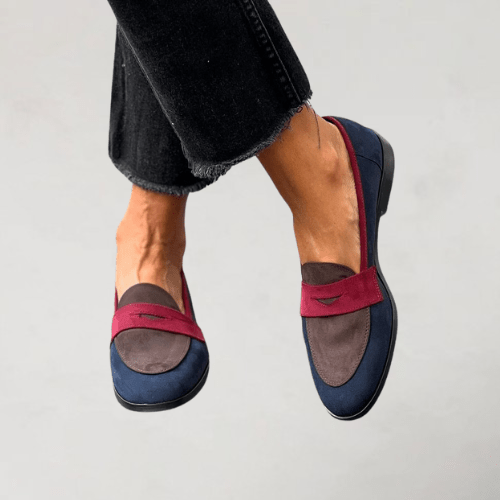 Marie | Damen Moderne Zweiton Stil Loafer